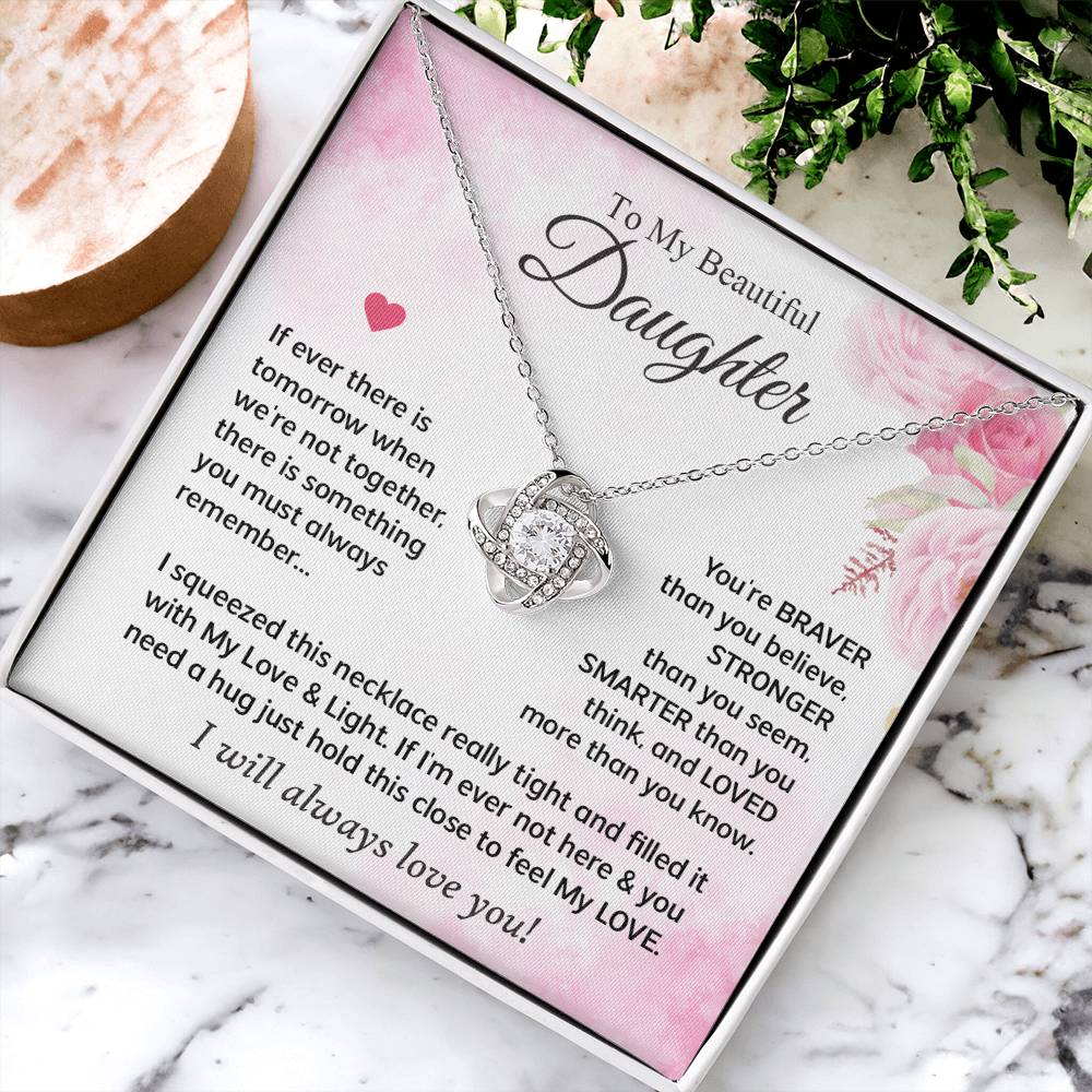 Gifts For Daughter - Love Knot Necklace Love Knot Necklace
