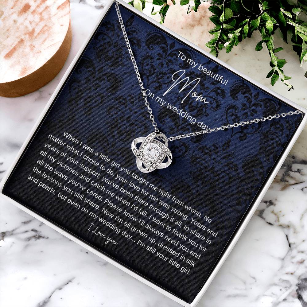 Mom Brid Love Knot Necklace