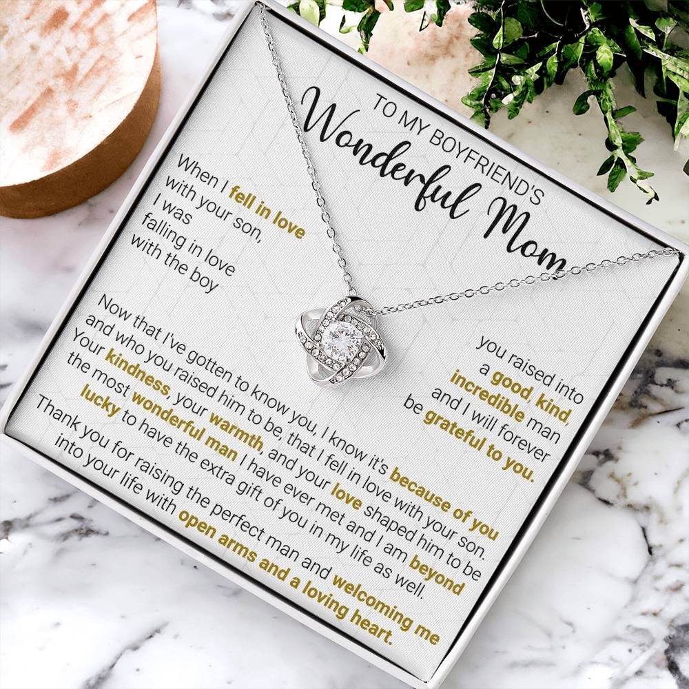 Gift For Boyfriend's Mom - The Extra Gift - Love Knot Love Knot Necklace
