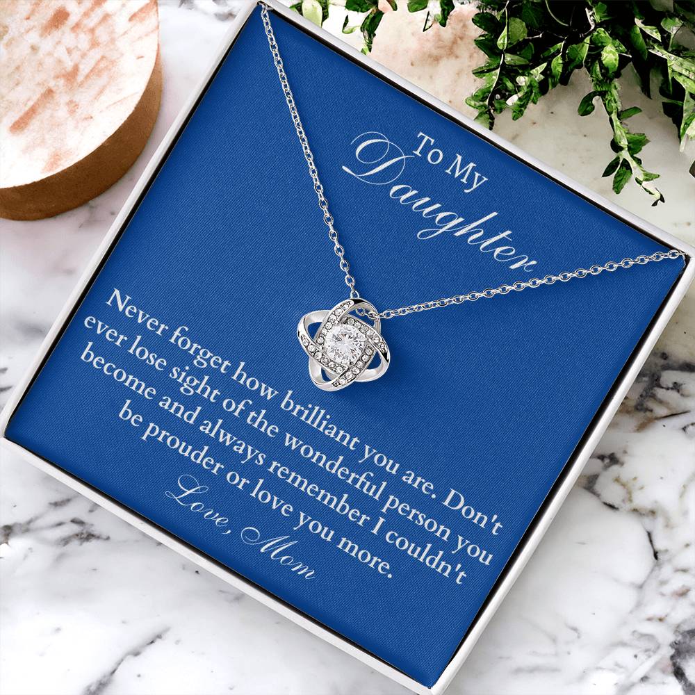 Happy Birthday Or Just To Say I Lo Love Knot Necklace