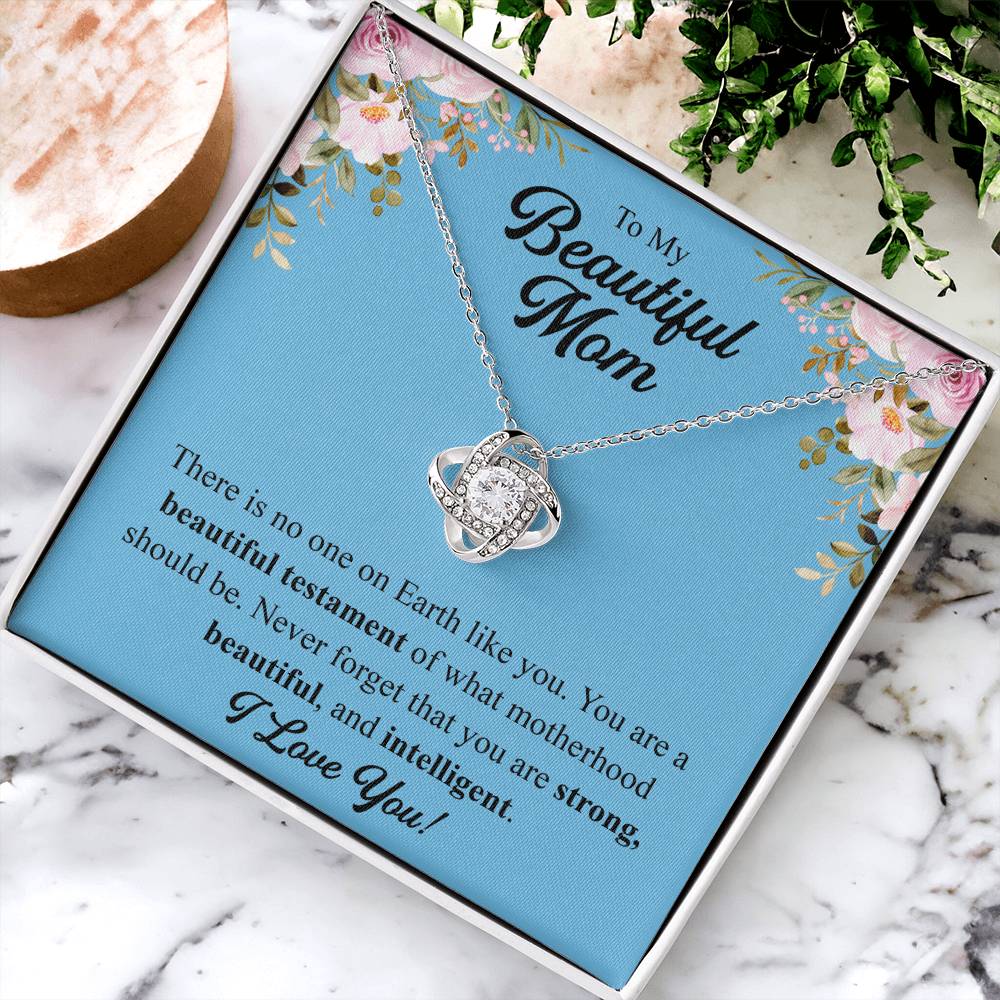 Mothers Day Gift From Daughter Mother Of The Groom Gift From Son Presents For Mom Birthday Sentimental Jewelry Necklace For Mom Love Knot Necklace