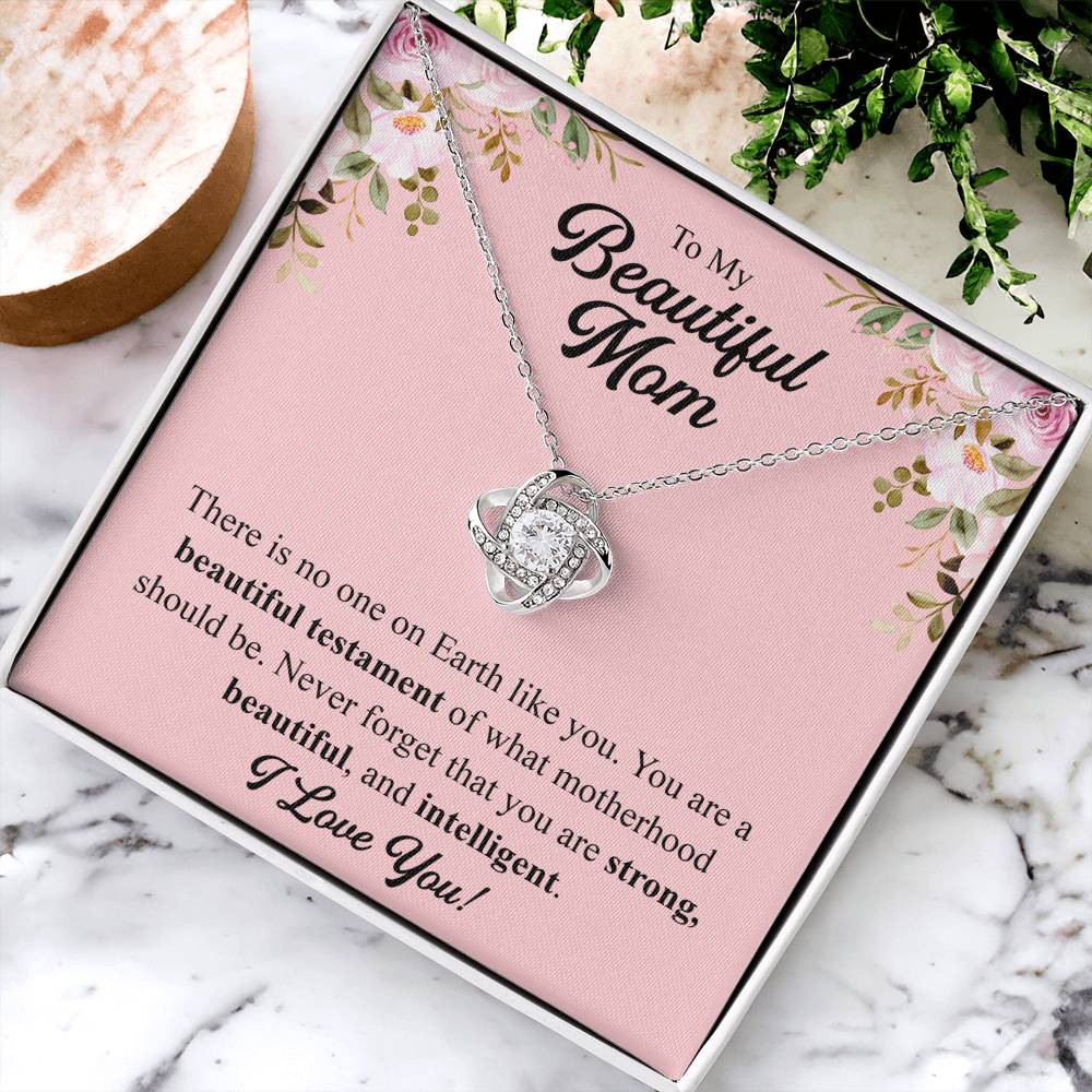 Mothers Day Gift From Daughter Mother Of The Groom Gift From Son Presents For Mom Birthday Sentimental Jewelry Necklace For Mom 2 Love Knot Necklace