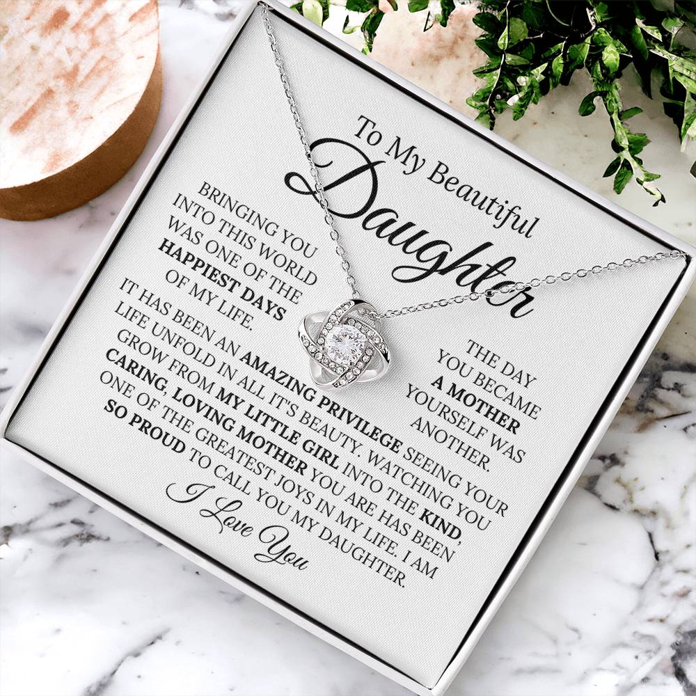Heartfelt Mother's Day Gift For Mom Love Knot Necklace
