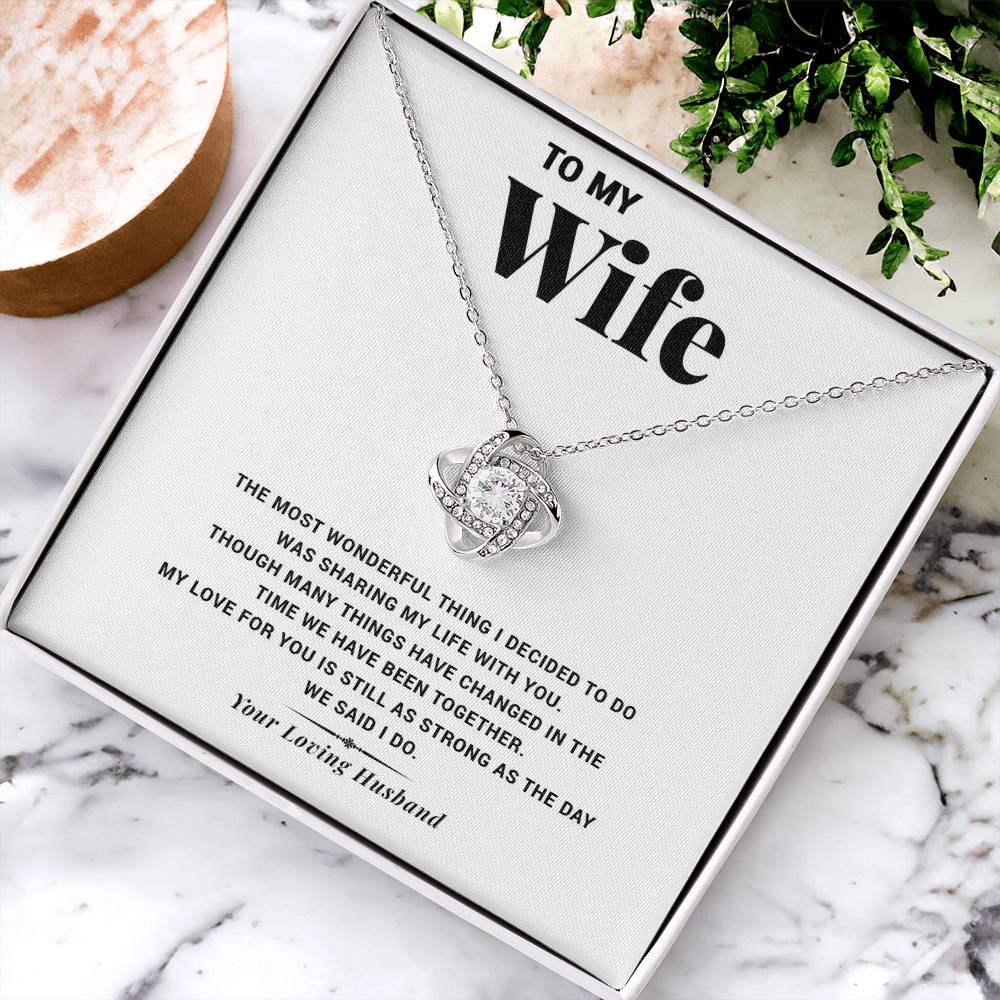 My Life Wi Love Knot Necklace