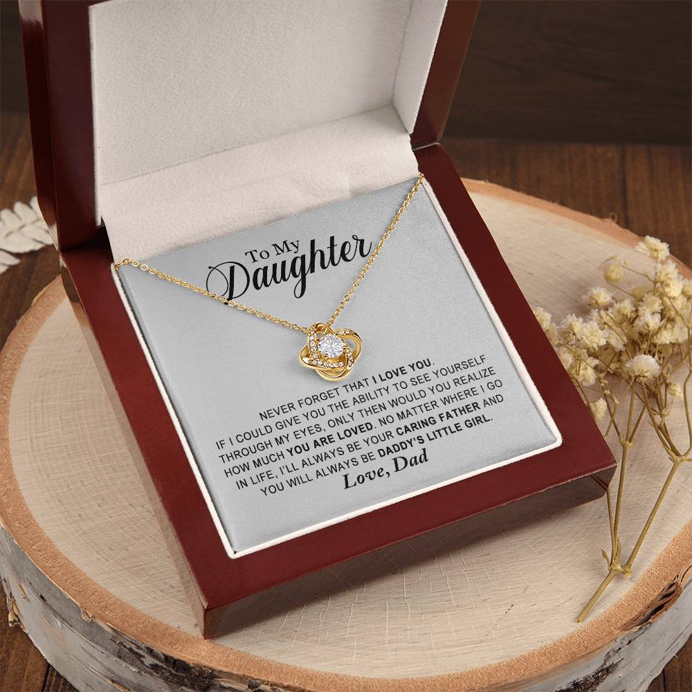 Daughter - You Are Loved - Ne Love Knot Necklace