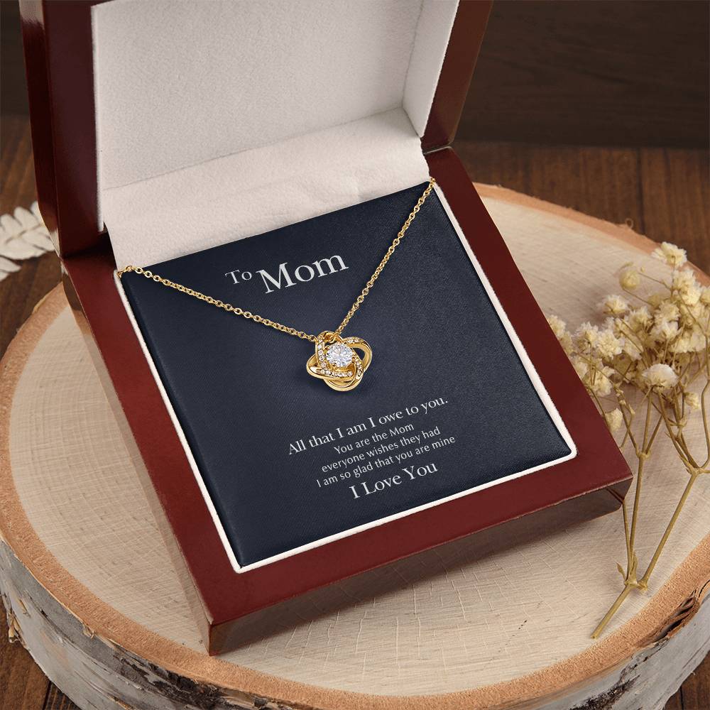 I Owe To You Love Knot Necklace