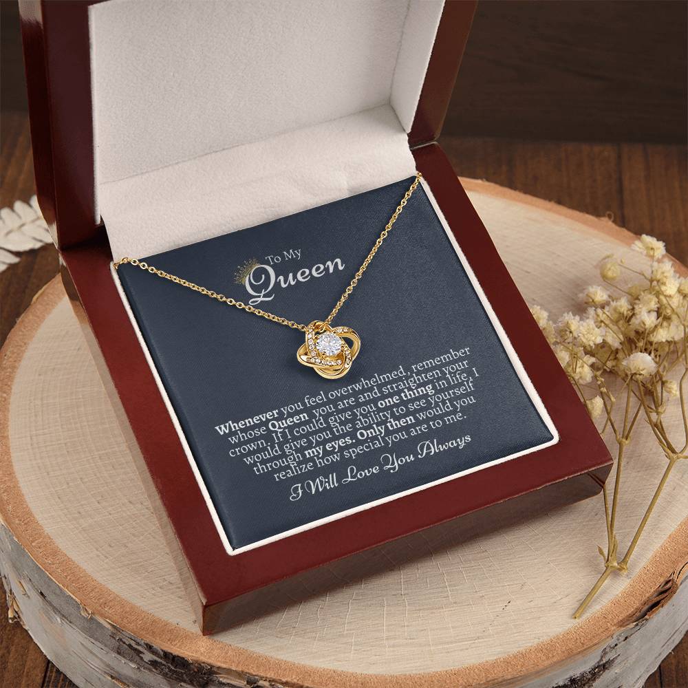 Granddaughter Gift From Grandparents Necklace For Granddaughter Love Knot Necklace