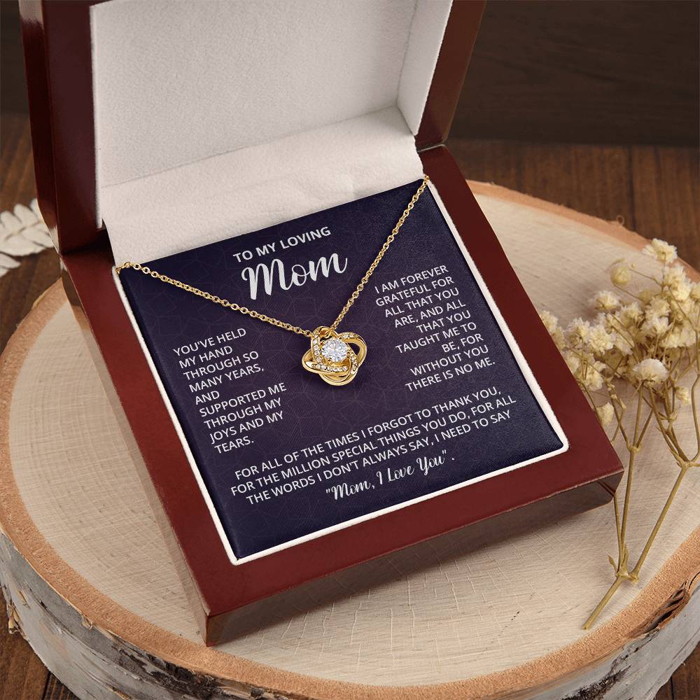 Mothers Day Gifts For Mom - Love Knot Necklace Love Knot Necklace