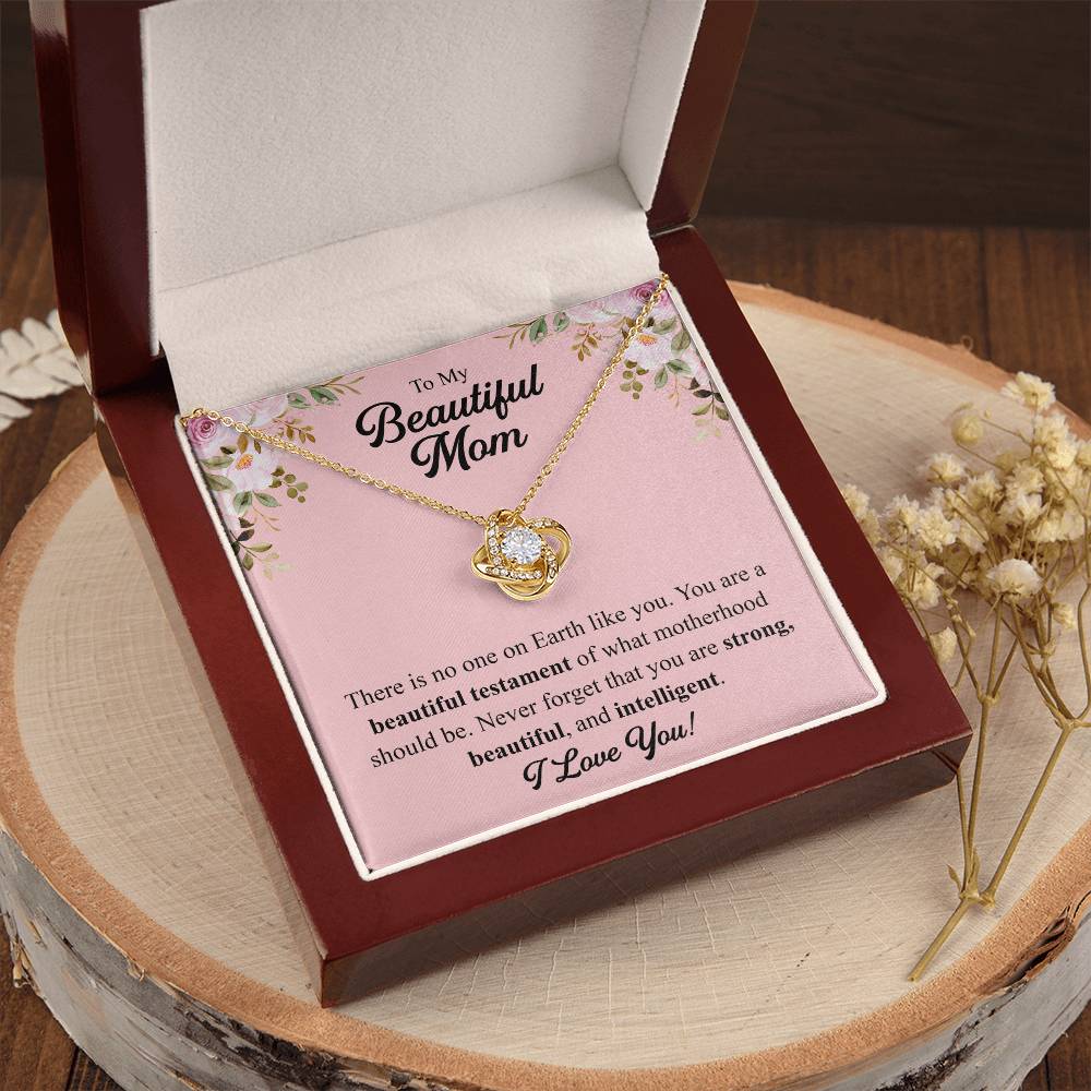 Mothers Day Gift From Daughter Mother Of The Groom Gift From Son Presents For Mom Birthday Sentimental Jewelry Necklace For Mom 2 Love Knot Necklace