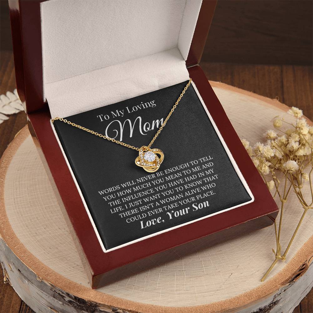 Heartfelt Mother's Day Gift For Mom Love Knot Necklace 1