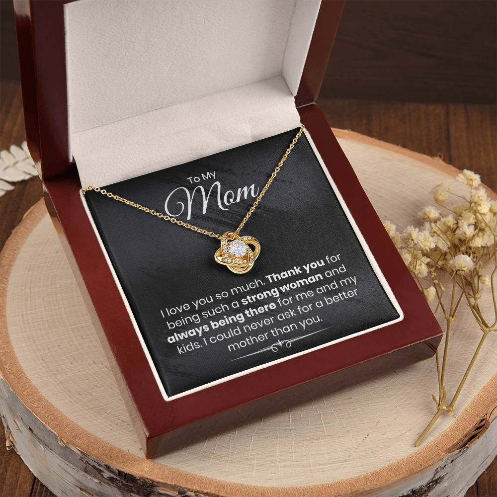 Almost Gone To My Mom - I Love You So Much - The Love Knot Necklace Love Knot Necklace