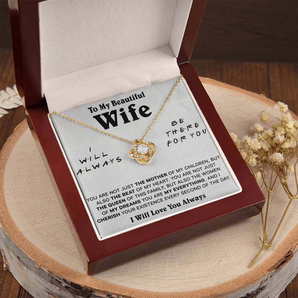 Gift For Wife Lux Be There The Mother Love Knot Necklace Love Knot Necklace