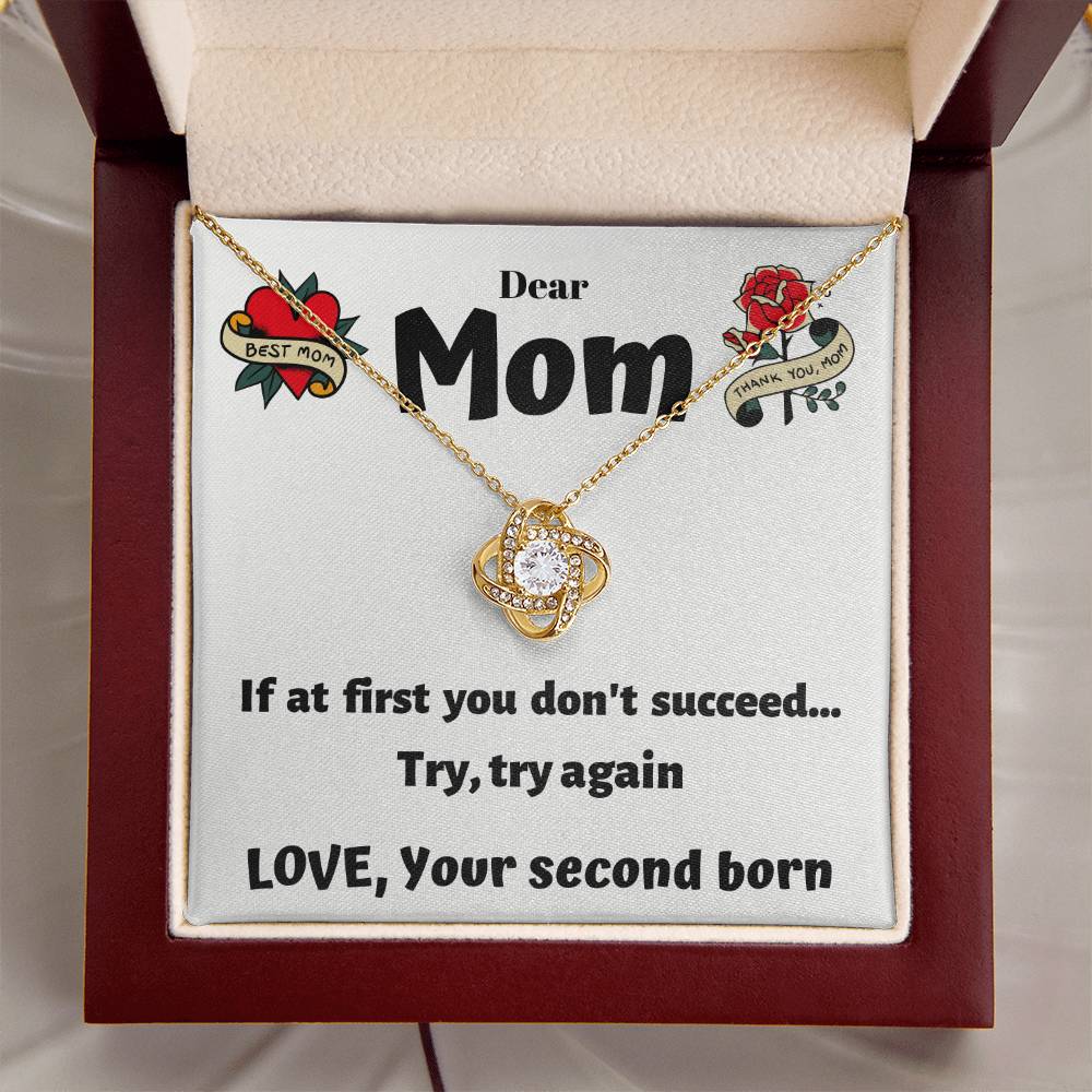 Try Again Love Knot Necklace