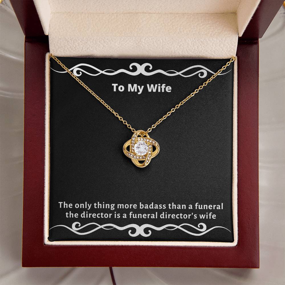 Almost Gone The  - Funny Gag Gifts For Badas Love Knot Necklace
