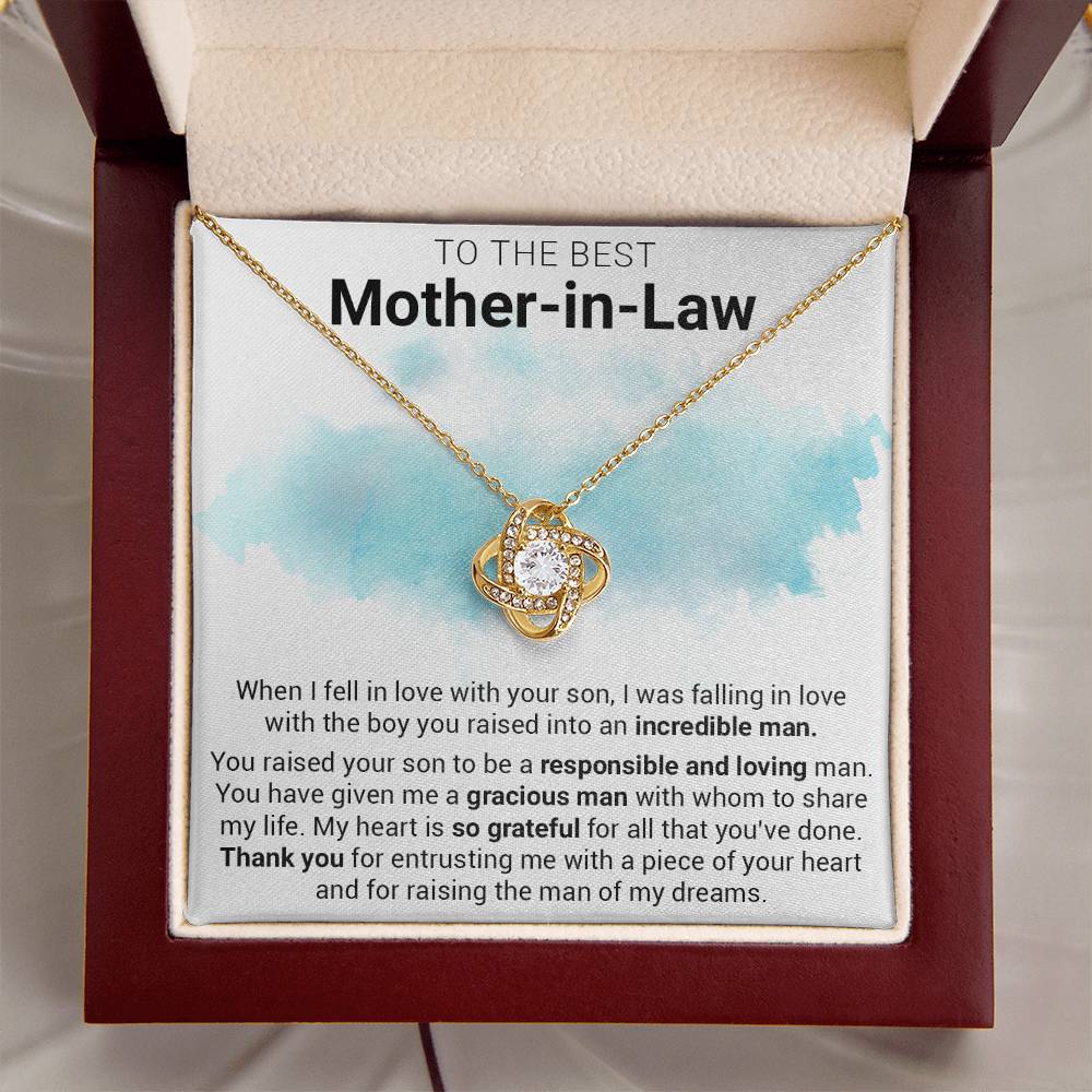 Gift For Mother-In-Law - Entrust Me - Love Knot Love Knot Necklace