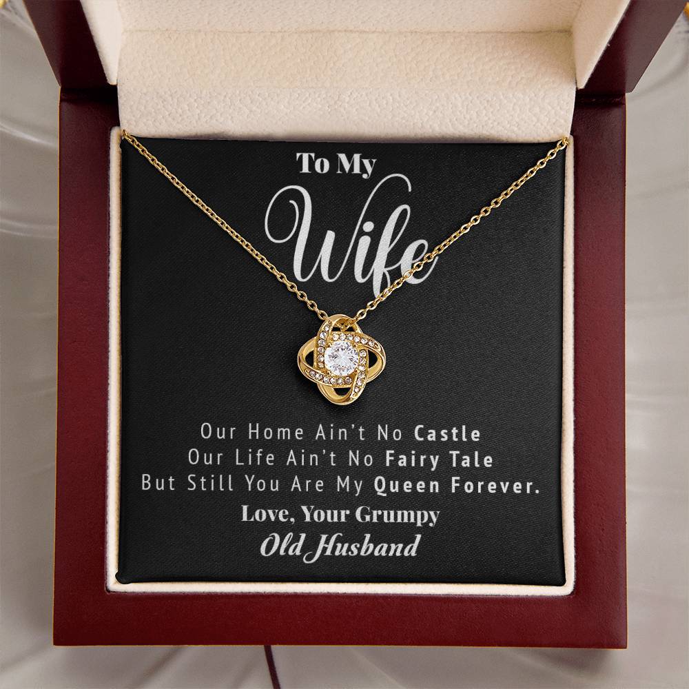 Love Your Grumpy H Love Knot Necklace