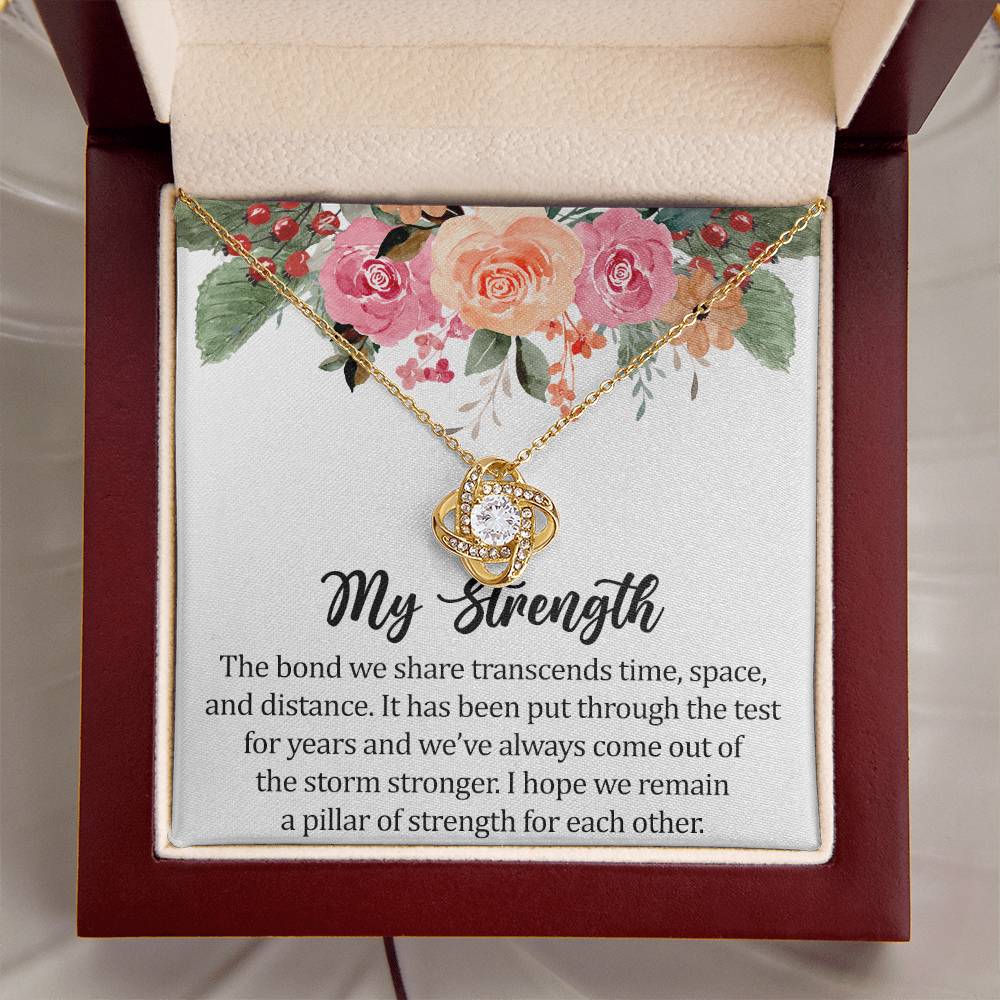 Long Distance Relationship Gift Gift For Girlfriend 1 Year Anniversary Gift For Girlfriend Necklace Jewelry With Message Card  Love Knot Necklace