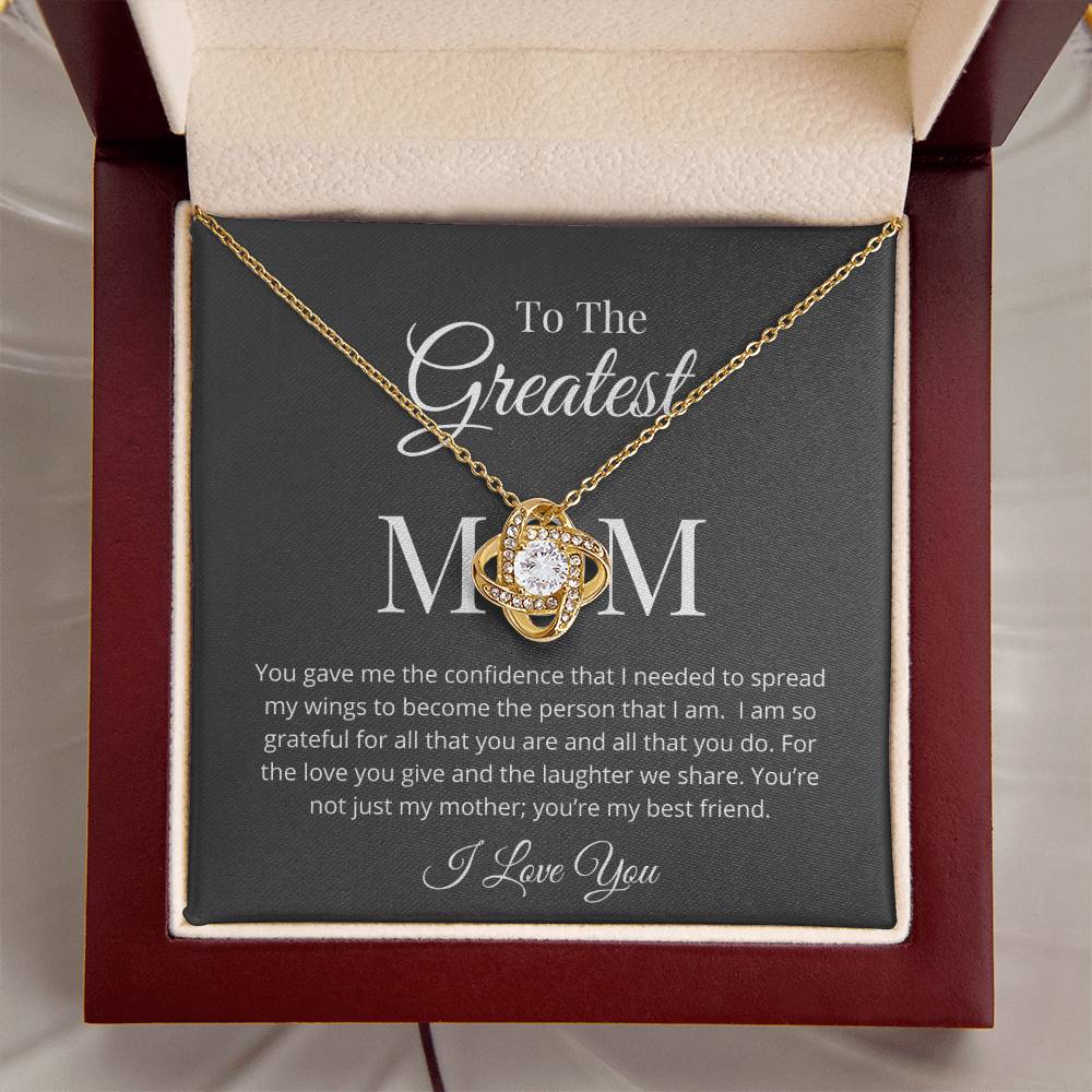 You Gave Me Confidence Love Knot Necklace