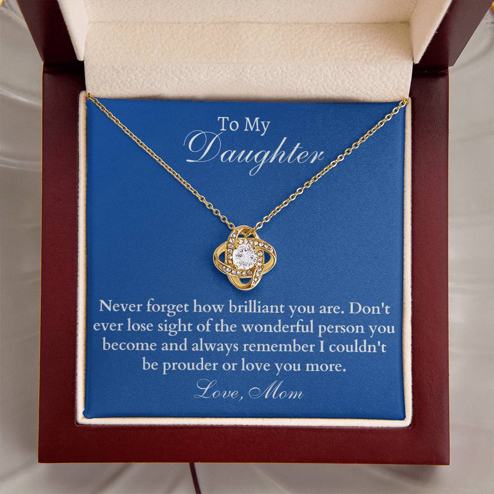 Happy Birthday Or Just To Say I Lo Love Knot Necklace