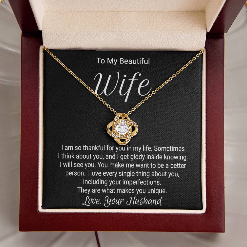 Gift For Wife Birthday - Love Knot Necklace Love Knot Necklace