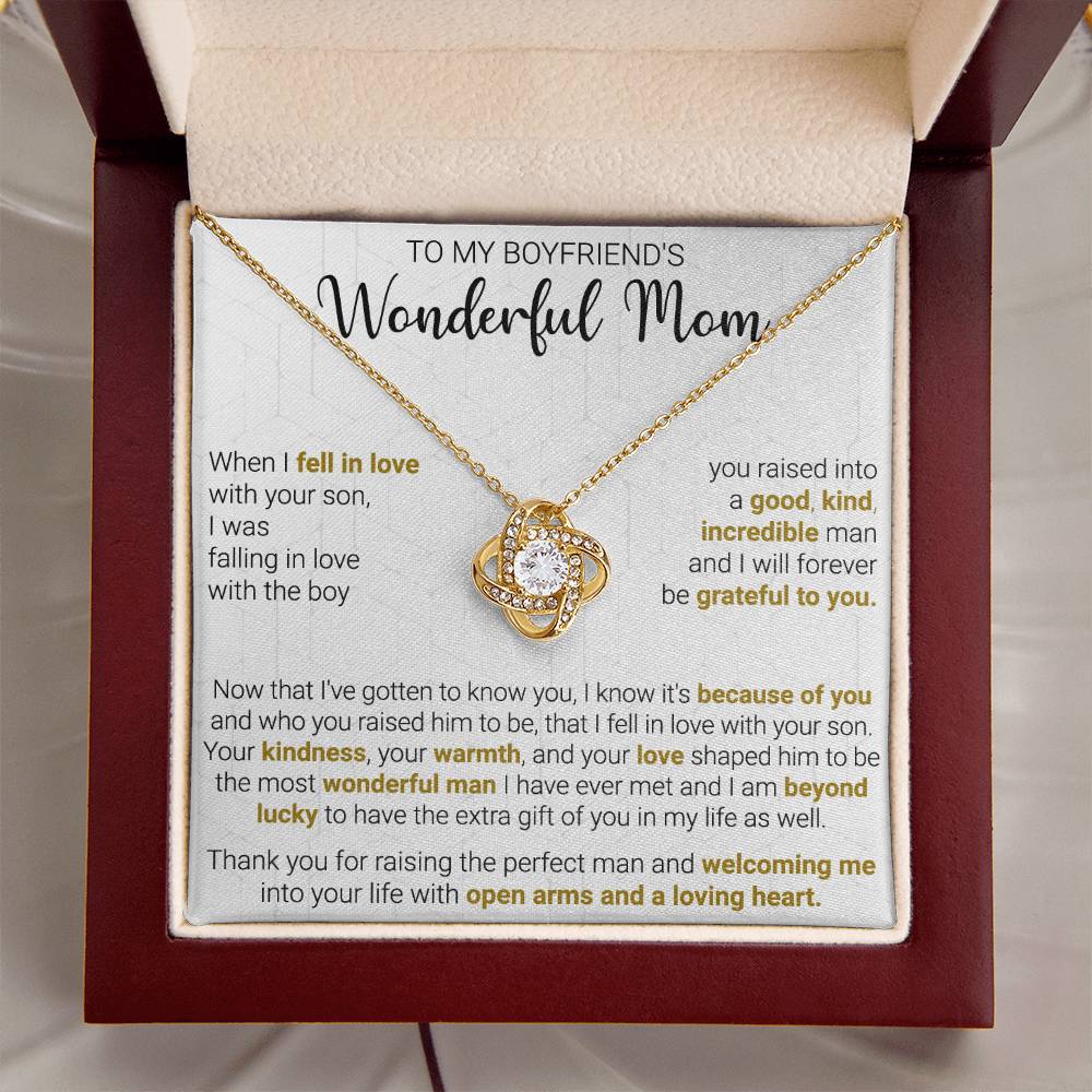 Gift For Boyfriend's Mom - The Extra Gift - Love Knot Love Knot Necklace