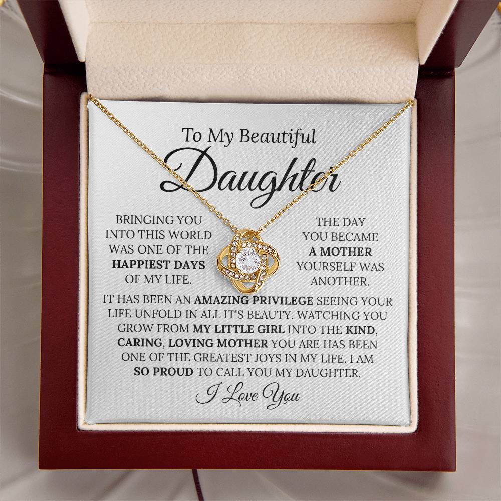 Heartfelt Mother's Day Gift For Mom Love Knot Necklace