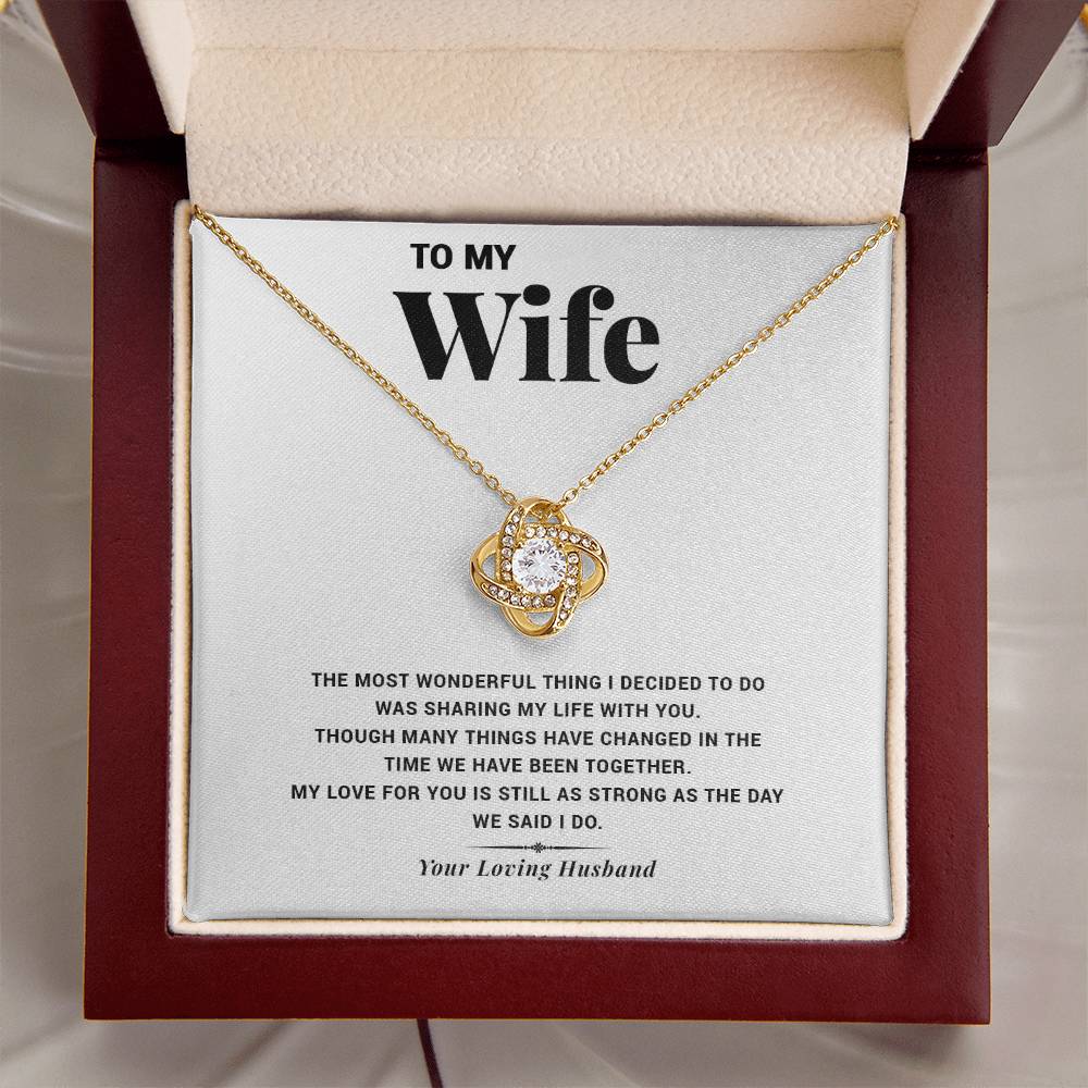My Life Wi Love Knot Necklace