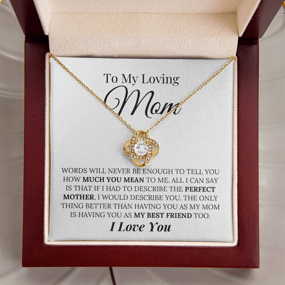 Heartfelt Mother's Day Gift For Mom Love Knot Necklace 8