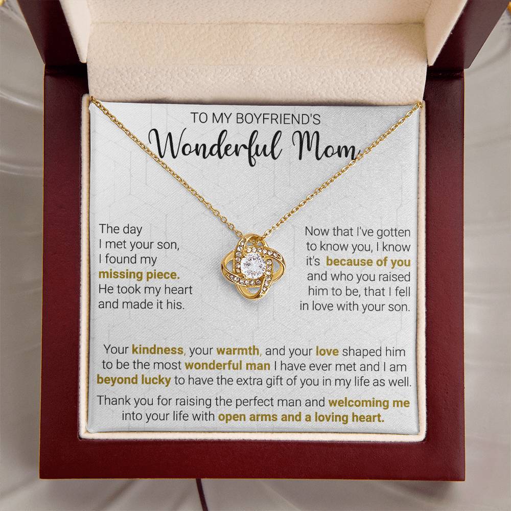 Gift For Boyfriend's Mom - Beyond Lucky - Love Knot Love Knot Necklace