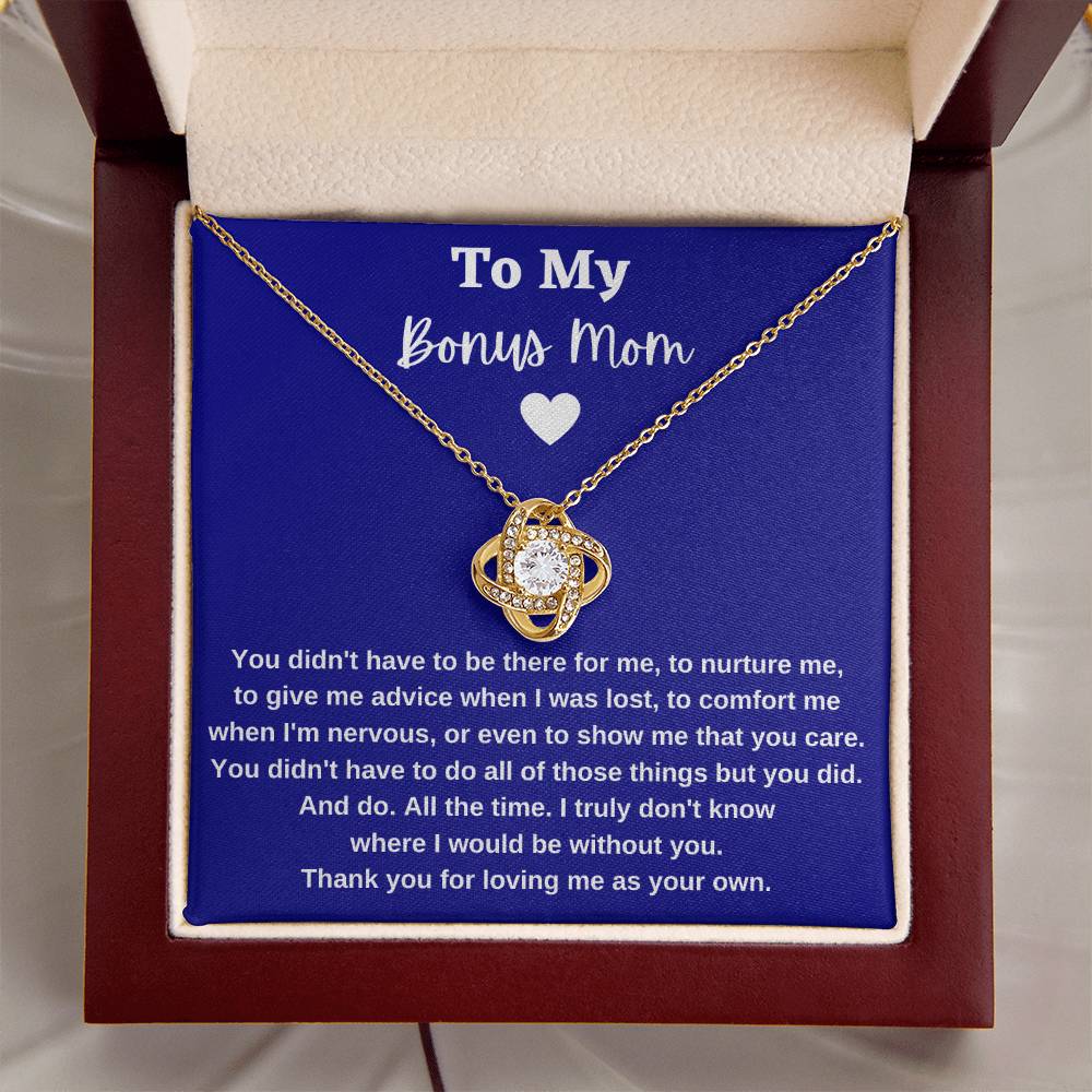 Gift For Bonus Mom - Loveknotnecklace 1 Love Knot Necklace