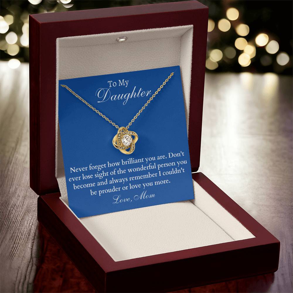 Happy Birthday Or Just To Say I Lo Love Knot Necklace