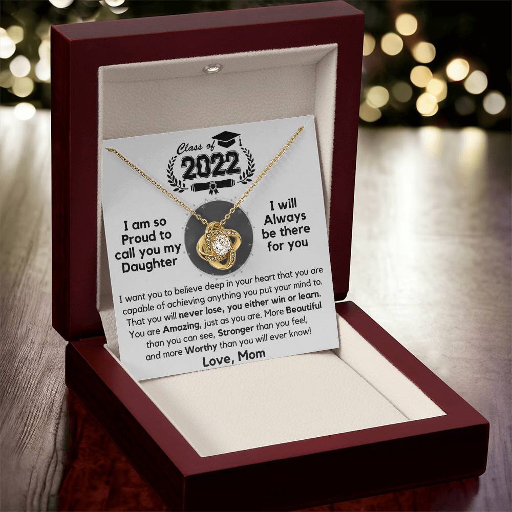 Just Released Class Of 2022 - Graduation Gift Necklace Fr Love Knot Necklace