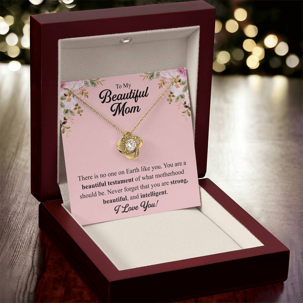 Mothers Day Gift From Daughter Mother Of The Groom Gift From Son Presents For Mom Birthday Sentimental Jewelry Necklace For Mom 2 Love Knot Necklace