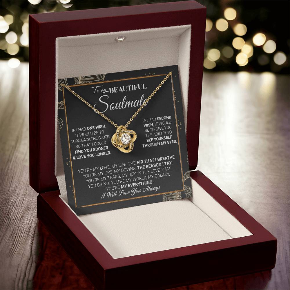 Gift For Your Soulmate - My Galaxy - Love Knot Love Knot Necklace
