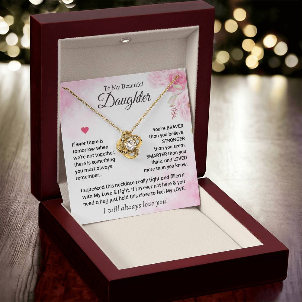 Gifts For Daughter - Love Knot Necklace Love Knot Necklace