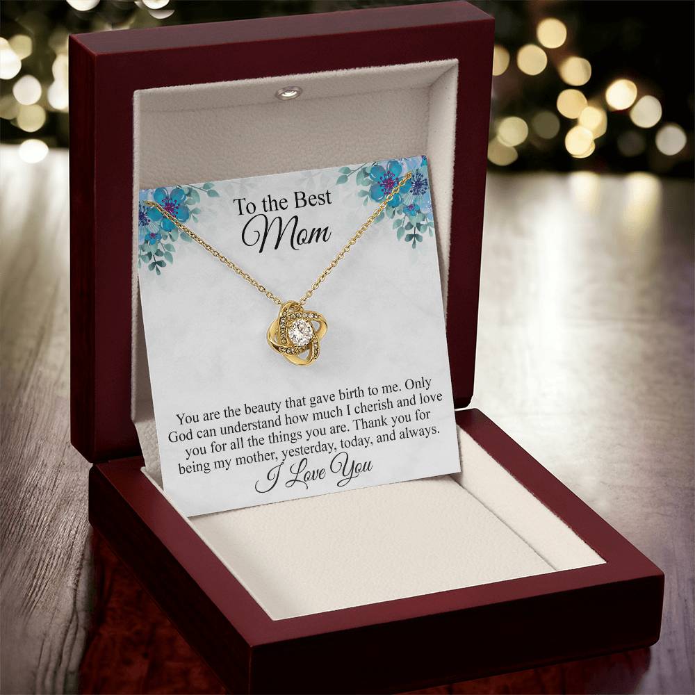 Mothers Day Gift Idea Mothers Day Necklaces For Mom From Daughter Mothers Day Gift From Daughter Gifts For Mom Birthday Gift From Son 1 Love Knot Necklace