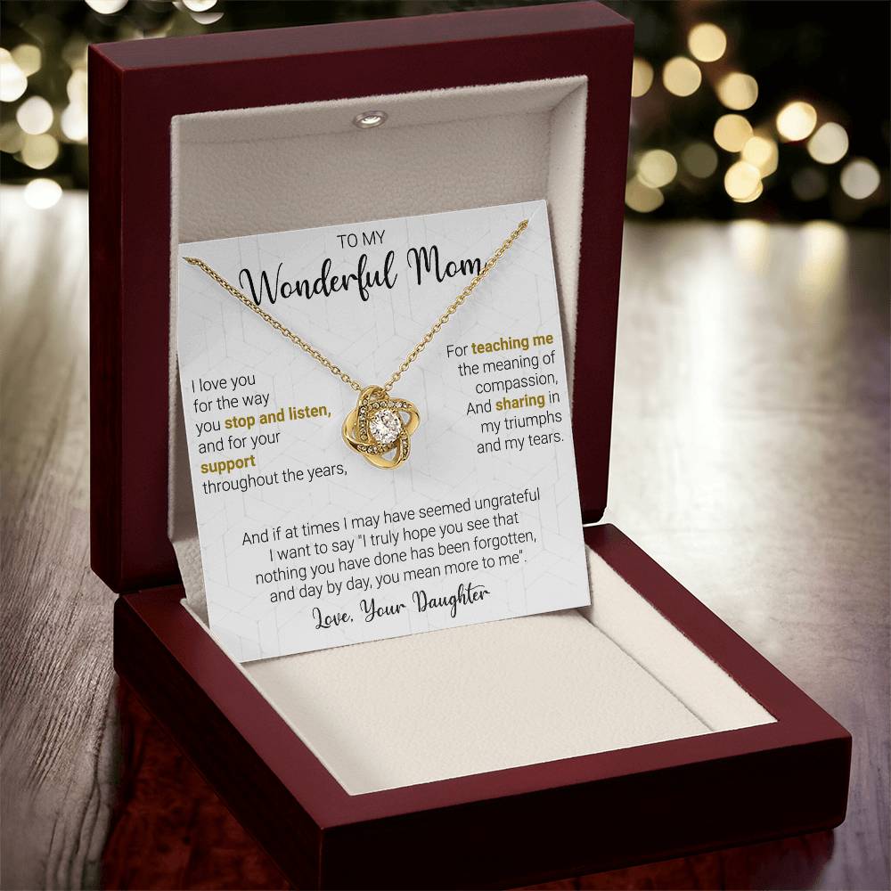 Gift For Mom - My Truumphs - Love Knot Love Knot Necklace