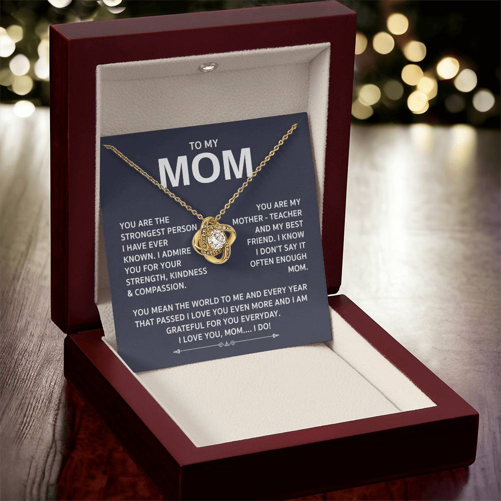 Love Knot Necklace For Mom Love Knot Necklace