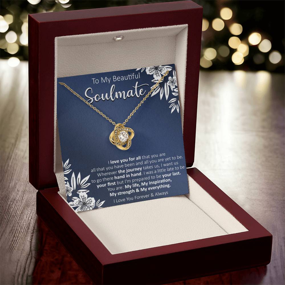 Gift For Your Soulmate - Your Last - Love Knot Love Knot Necklace
