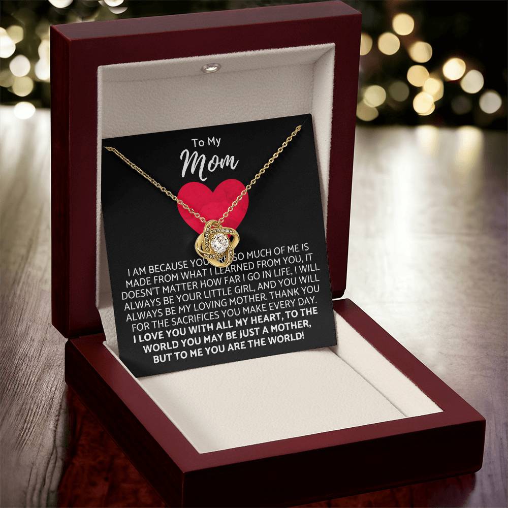 Premium Mother's Day Necklace Customize Gift For Your Loving Mom! ❤️ 3 Love Knot Necklace