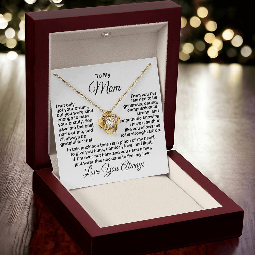 Gift For Mom From Daughter Son Mother's Day Gift For Mom Necklace For Mom Mother's Day Necklace For Mom From Daughter Son Kids Love Knot Necklace