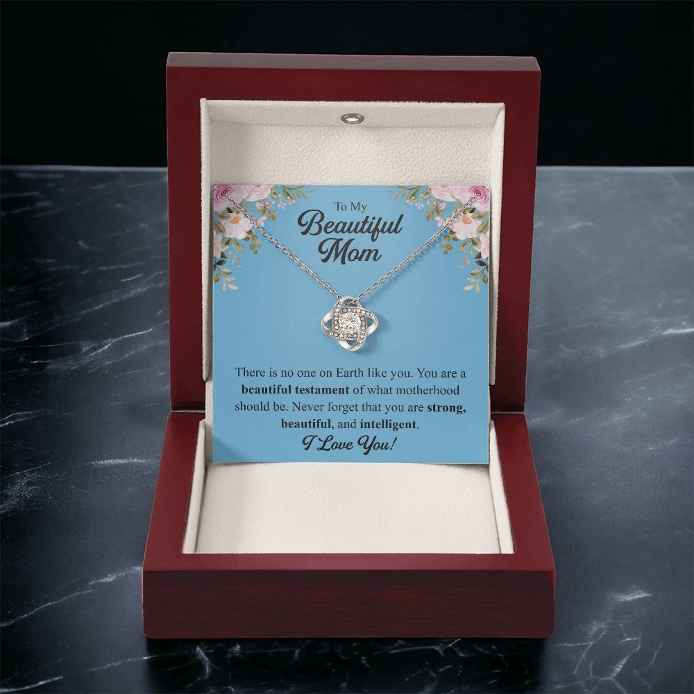 Mothers Day Gift From Daughter Mother Of The Groom Gift From Son Presents For Mom Birthday Sentimental Jewelry Necklace For Mom Love Knot Necklace