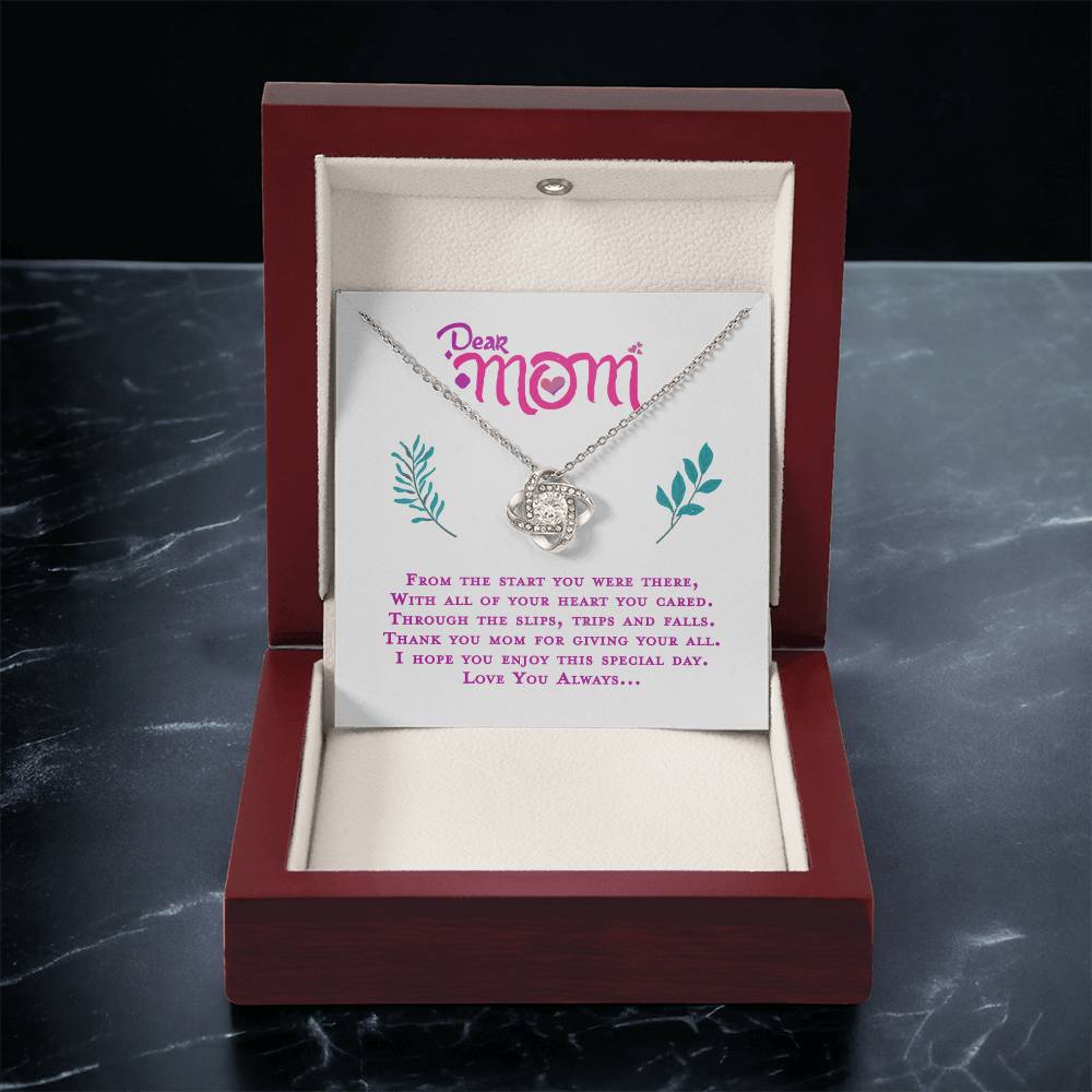 Gift For My Mom Love Knot Necklace