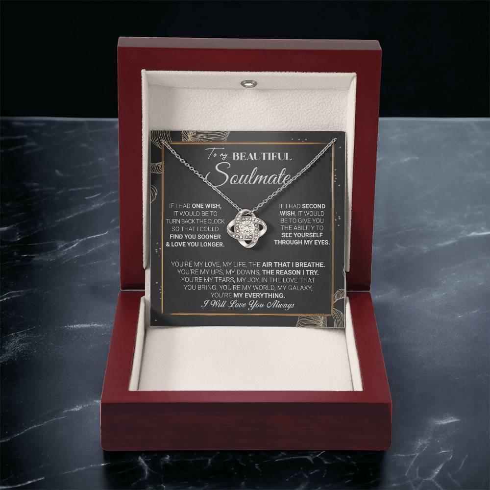 Gift For Your Soulmate - My Galaxy - Love Knot Love Knot Necklace