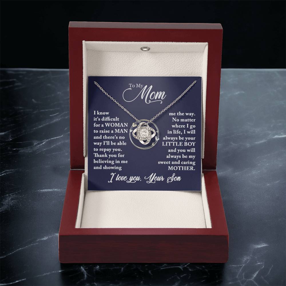 Mom - Caring Mother - Necklace Love Knot Necklace