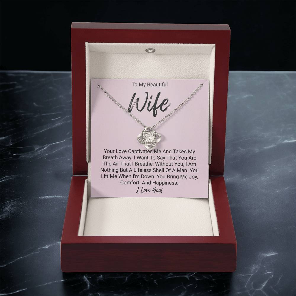 My Beautiful Wife - Love Knot Necklace Love Knot Necklace