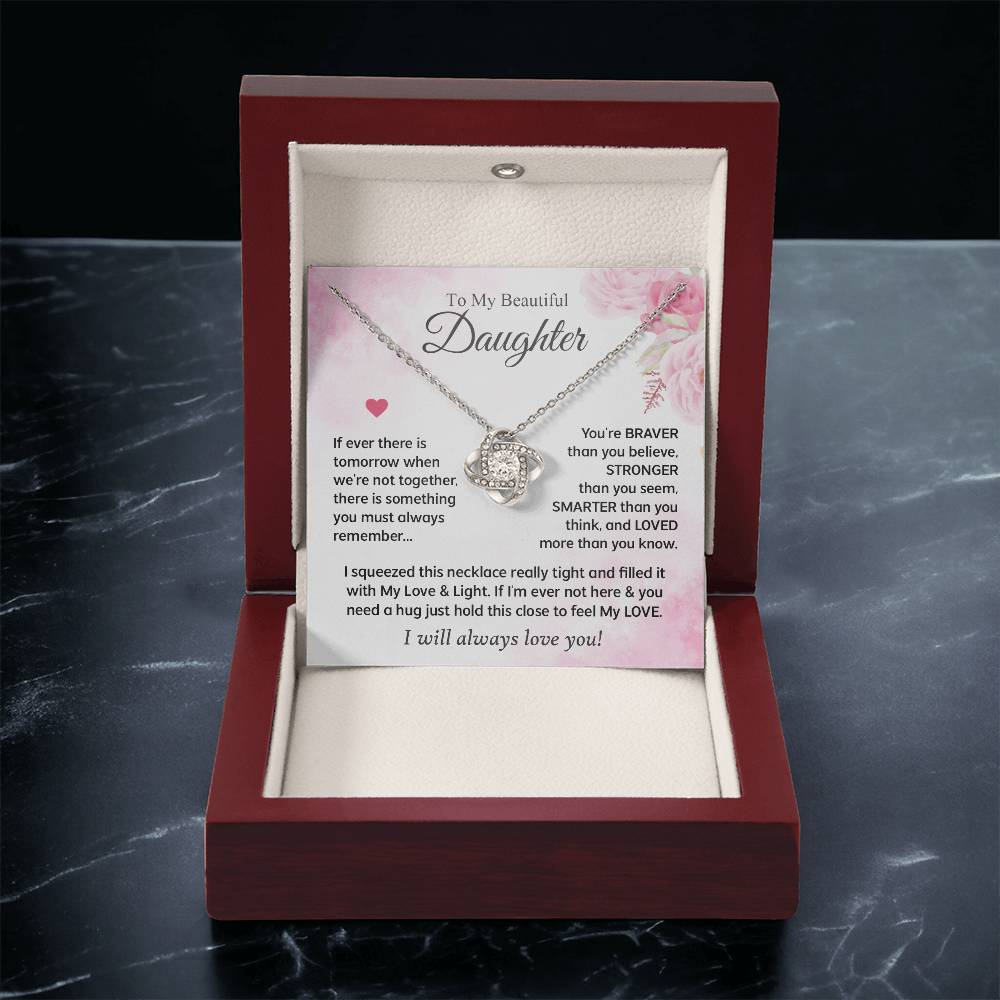 Gifts For Daughter - Love Knot Necklace Love Knot Necklace