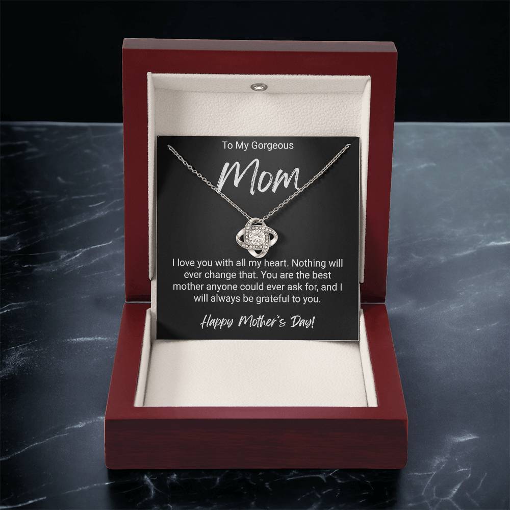 Happy Mother's Day Gift For Mom - Love Knot Necklace Love Knot Necklace