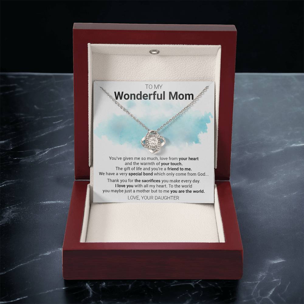 Gift For Mom - Special Love Knot Necklace