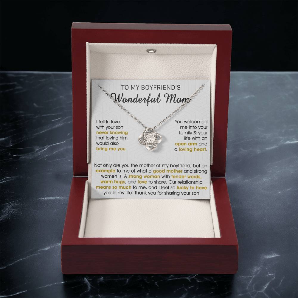 Gift For Boyfriend's Mom Bring Welcomed Not Only Love Knot Necklace Love Knot Necklace